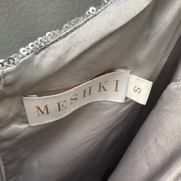 Meshki Silver Sequin Mini Dress - S - Picture 6 of 6